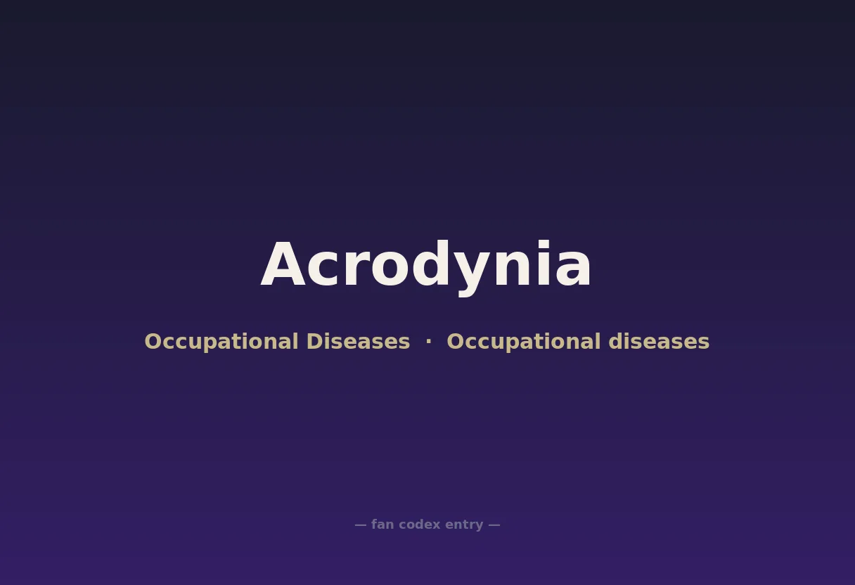 Acrodynia