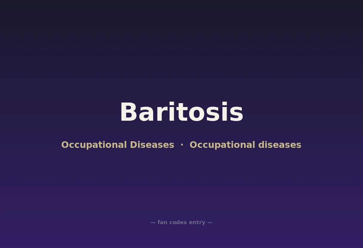 Baritosis